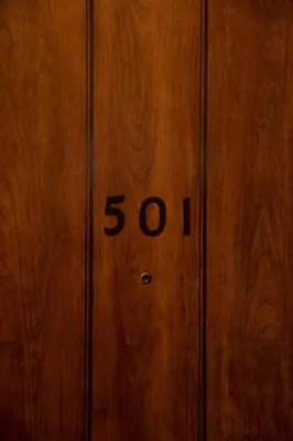 a wooden door with the number on it at HOTEL LITTLE BIRD OKU-ASAKUSA / Vacation STAY 79448 in Tokyo