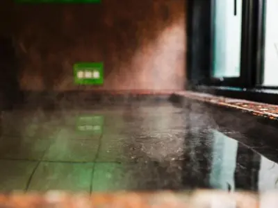 a wet floor with an open door in a building at Super Hotel Tokyo Kinshicho Ekimae / Vacation STAY 79359 in Tokyo