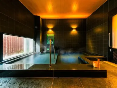 a swimming pool in a room with a pool at Super Hotel Tokyo Kinshicho Ekimae / Vacation STAY 79354 in Tokyo