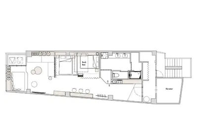 a house with a viewfourth floor plan at illi Esu Nakano in Tokyo
