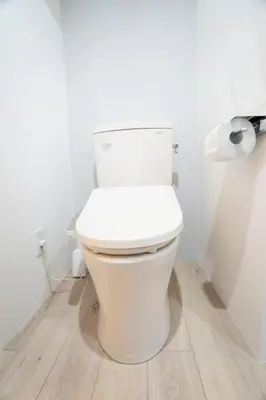 a bathroom with a white toilet in a room at Hill Side Terrace Hiroo Shibuya 102 in Tokyo