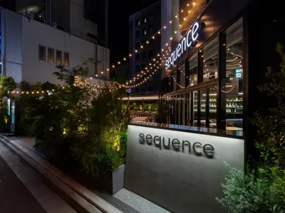 a restaurant with a sign on the side of a building at sequence SUIDOBASHI - Tokyo in Tokyo