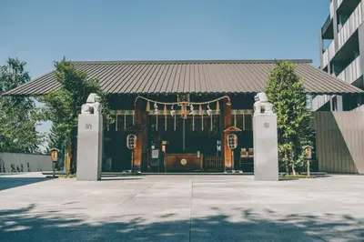 a large building with a large gate in front at Hotel Vintage Tokyo Kagurazaka in Tokyo