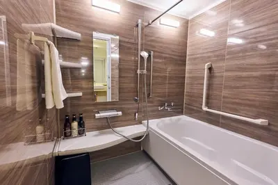 a bathroom with a bath tub and a shower at Hotel Vintage Tokyo Kagurazaka in Tokyo