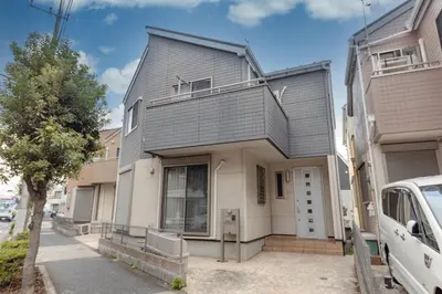 a gray and white house on a street at Katsushika-ku - House - Vacation STAY 89073 in Tokyo