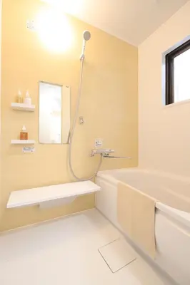a bathroom with a white tub and a sink at Katsushika-ku - House - Vacation STAY 92154 in Tokyo