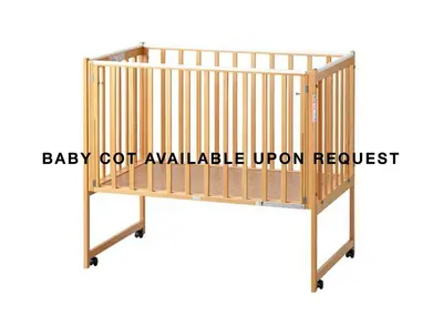 a picture of a baby cot available upon request at Sukumo -\u8485- in Tokyo