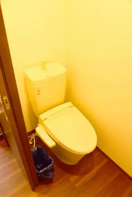 a bathroom with a toilet in the corner of a room at \u4e0a\u91ce\u4e4b\u5bb6Vip\u5bb6\u5ead\u623f in Tokyo