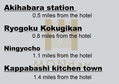 a screenshot of the kalamaya station with the names at MONday Apart Premium AKIHABARA ASAKUSABASHI Sta. in Tokyo