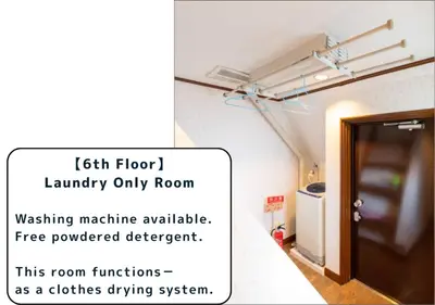 a room with a door and a room with a room at Futaba Hotel in Tokyo