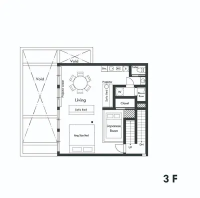 a floor plan of a house at 634 Condo Shinjuku - Vacation STAY 01910v in Tokyo