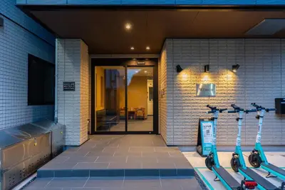 a gym with ski equipment on the side of a building at winco - Vacation STAY 06648v in Tokyo