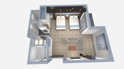 a rendering of a floor plan of aominium at winco - Vacation STAY 06658v in Tokyo