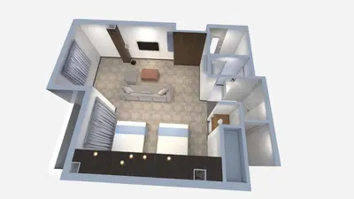 a rendering of a floor plan of a house at winco - Vacation STAY 06658v in Tokyo