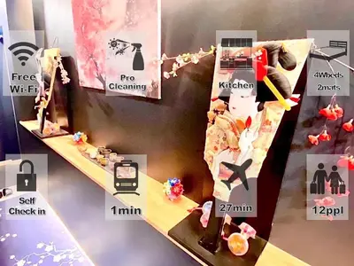 a display in a store with different types of products at Eternity APARTMENT HOTEL Shinagawa - Vacation STAY 03104v in Tokyo