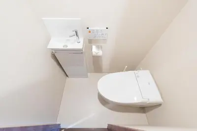 a bathroom with a toilet and a sink at HIZ HOTEL - Vacation STAY 08966v in Tokyo