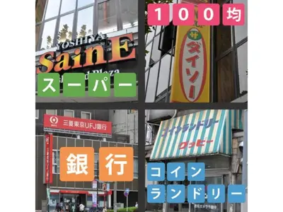 a group of signs on the side of a building at Hotel Suntargas Otsuka - Vacation STAY 08522v in Tokyo