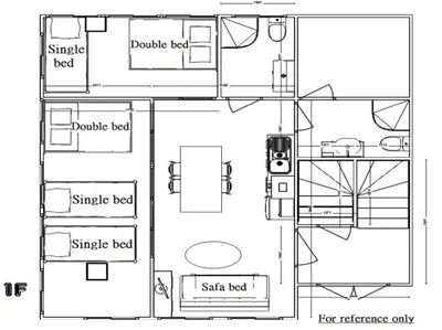 a floor plan of a small house with at Isshuku Ryokan Asakusabashi - Vacation STAY 13125v in Tokyo