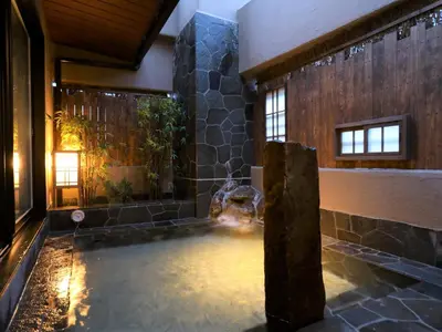 a pool of water in the middle of a house at Dormy Inn Ikebukuro - Natural Hot Spring in Tokyo