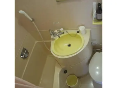 a bathroom with a sink and a toilet at Hotel Suntargas Ueno - Vacation STAY 08478v in Tokyo