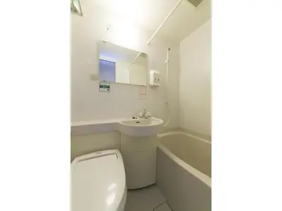 a bathroom with a toilet and a sink and a tub at R&B HOTEL HIGASHI NIHONBASHI - Vacation STAY 14016v in Tokyo