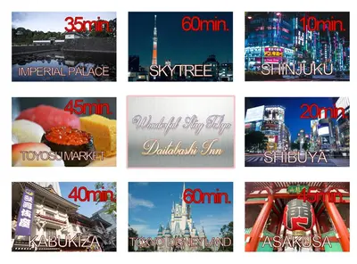 Gallery image of \u6700\u59277\u540d\u5bbf\u6cca\u53ef\u80fd\u3002\u4ee3\u7530\u6a4b\u99c5\u5f92\u6b695\u5206\u3002wonderful stayTOKYO in Tokyo