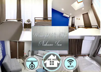 a collage of pictures of a hotel room at Wonderful stay TOKYO - Vacation STAY 30862v in Tokyo