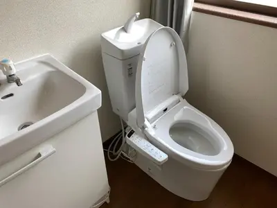 a bathroom with a white toilet and a sink at wonderful stay TOKYO Daitabashi - Vacation STAY 31675v in Tokyo