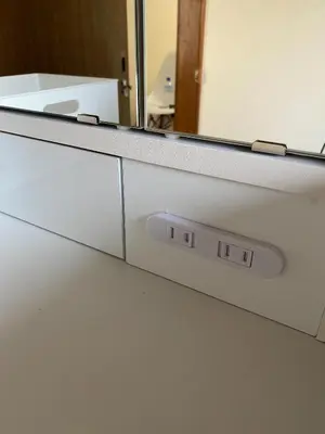 a mirror on top of a white bathroom drawer at wonderful stay TOKYO Daitabashi - Vacation STAY 31675v in Tokyo