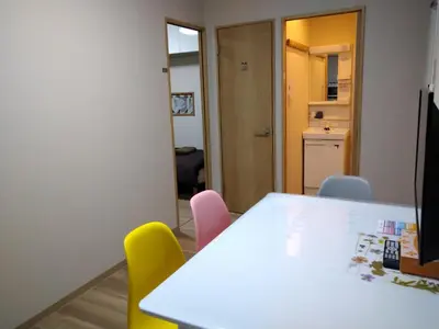 a conference room with a table and chairs at Hitoyado Ryokan Higashiueno - Vacation STAY 35824v in Tokyo