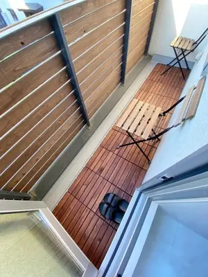 a deck with a pair of shoes on the floor at Shibuya-ku - House - Vacation STAY 11243 in Tokyo