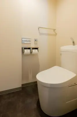 a bathroom with a white toilet and a sink at Tosei Hotel Cocone Asakusa in Tokyo
