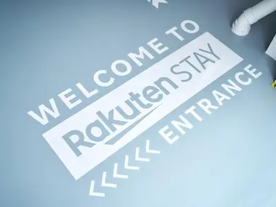a sign with the words welcome to raleigh sign at Rakuten STAY Tokyo Asakusa Okaimono Panda Twin Room B in Tokyo