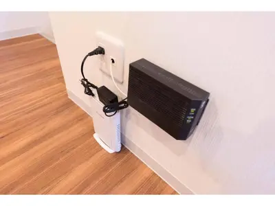a wall mounted computer monitor on a wall at Tora Hotel Skytree - Vacation STAY 51801v in Tokyo