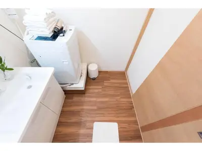 a small bathroom with a toilet and a sink at Tora Hotel Skytree - Vacation STAY 51816v in Tokyo