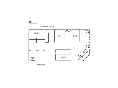 a floor plan of a house at Tora Hotel Kitaueno - Vacation STAY 52747v in Tokyo