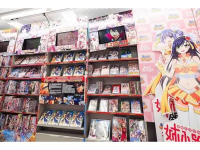 a room filled with dvds and other anime at Tora Hotel Taito - Vacation STAY 53053v in Tokyo
