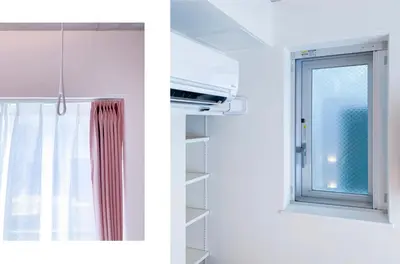 a kitchen with a window and a stove at japan house nishishinjuku in Tokyo