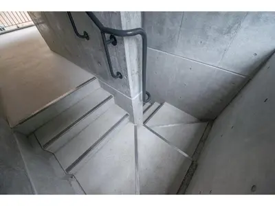 an overhead view of a metal railing on a staircase at bmj Hyakunincho - Vacation STAY 68273v in Tokyo