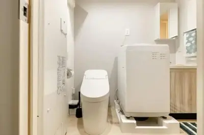 a bathroom with a white toilet in a room at Marvelous Ryogoku - Vacation STAY 74210v in Tokyo