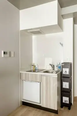 a kitchen with a sink and a counter top at Marvelous Ryogoku - Vacation STAY 74210v in Tokyo
