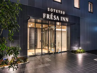 a store front of the sississima french firm building at Sotetsu Fresa Inn Daimon in Tokyo