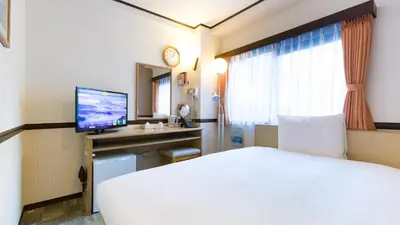 a hotel room with a bed and a television at Toyoko Inn Tokyo Kamata Higashi-guchi in Tokyo