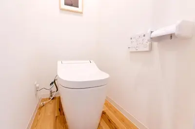 a bathroom with a white toilet in a room at STone Hotel in Tokyo