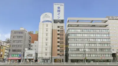 a group of tall buildings in a city at Toyoko Inn Tokyo Uguisudani Ekimae in Tokyo