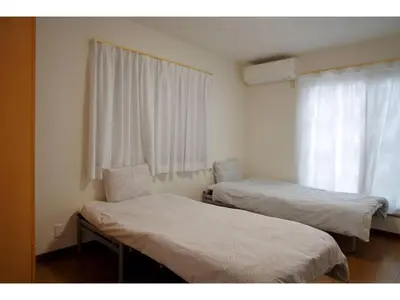 a hospital room with two beds and a window at NYOZE House - Vacation STAY 84305v in Tokyo