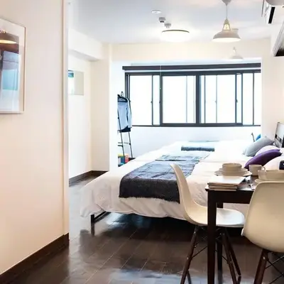 ③2station to Shinjuku. 3 double beds. Specious 45㎡