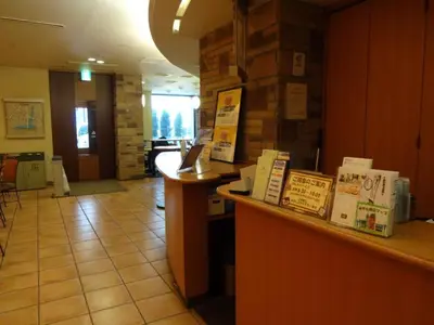 a restaurant with a counter with signs on it at R&B HOTEL HIGASHI NIHONBASHI - Vacation STAY 40472v in Tokyo