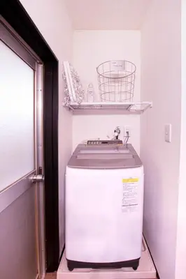 a water heater in a room with a shelf at FuwaFuwa - Vacation STAY 12411 in Tokyo