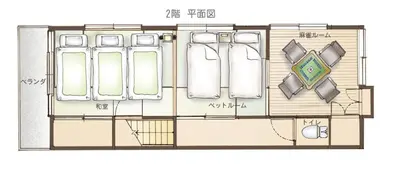 a floor plan of a house at FuwaFuwa - Vacation STAY 12411 in Tokyo